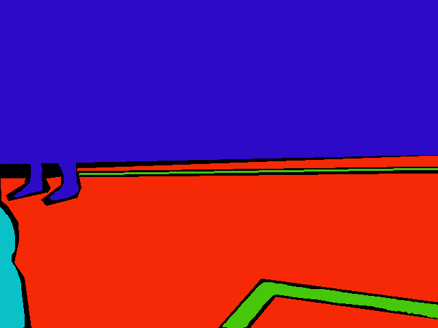 Segmentation mask for robot example