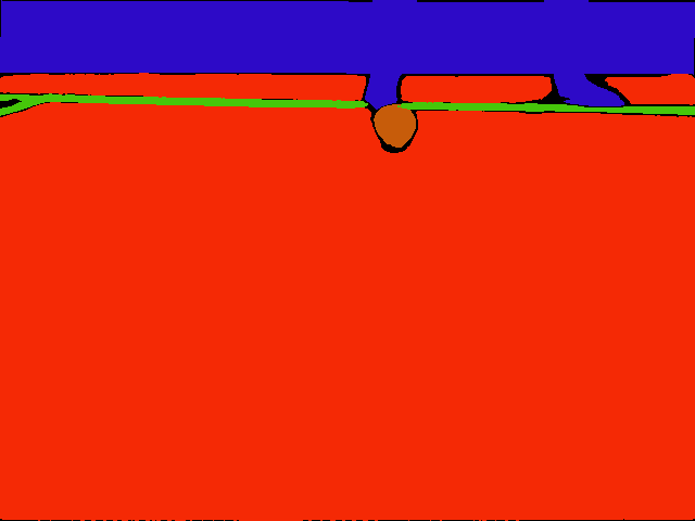 Segmentation mask for low-light example